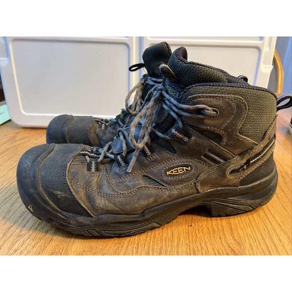 KEEN Men's UTILITY Braddock Waterproof Mid‎ Steel Toe Boots Sz 14 D. #1011243 - Picture 1 of 8